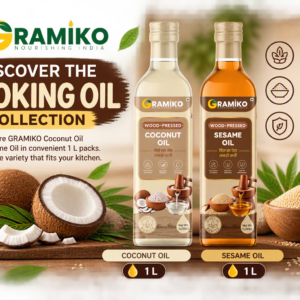 🌾🥥 Gramiko Triveni Shakti Combo | 1L Coconut Oil + 1L Sesame Oil