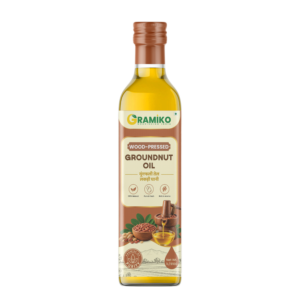 Gramiko Wood Pressed Groundnut Oil (Mungfali Ka Tel) - 1 Litre