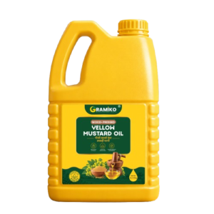 Gramiko Wood Pressed Yellow Mustard Oil (Peeli Sarso Ka Tel) - 5 Litre